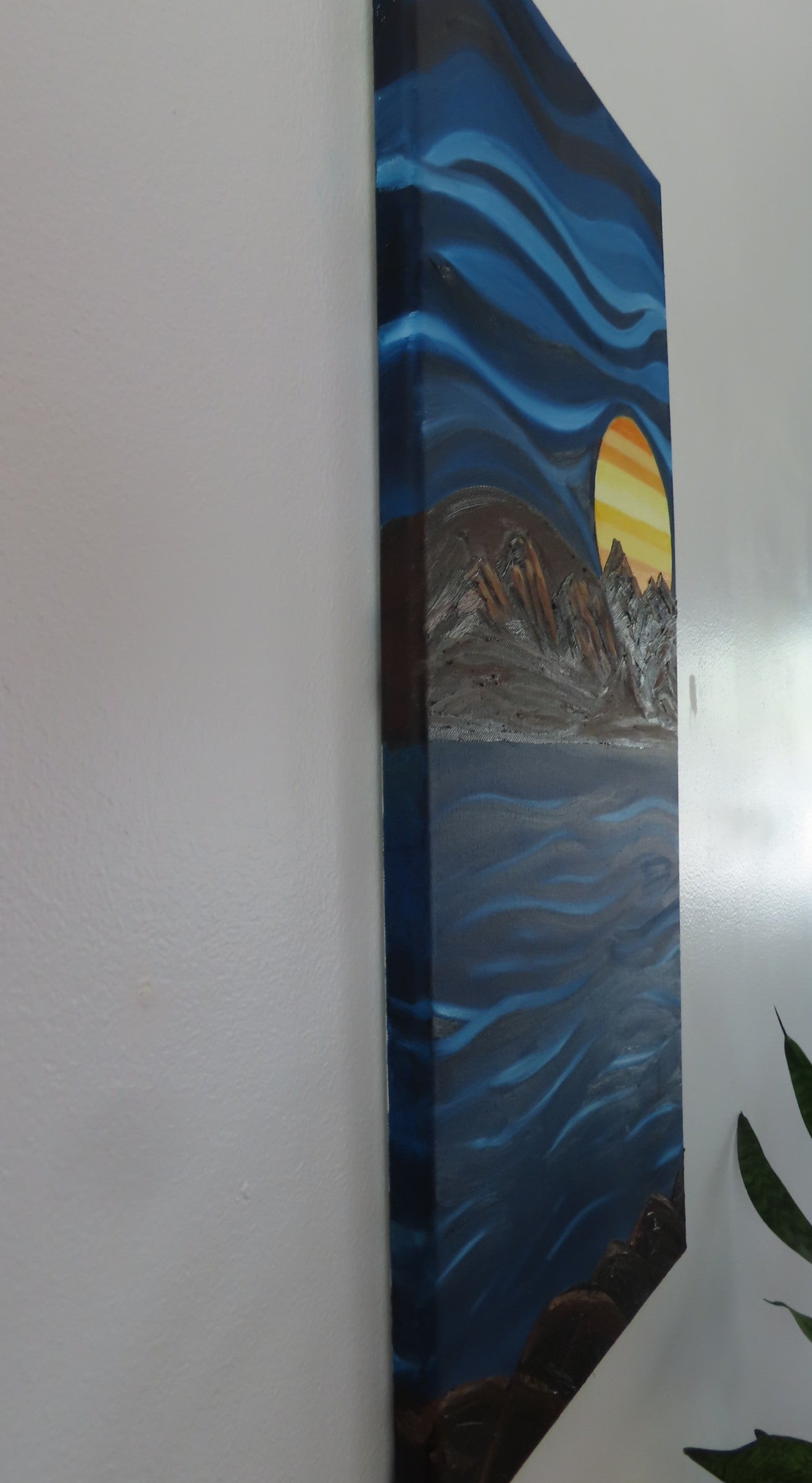 left side view of Otherworldly showing painted on all sides