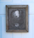 Original graphite drawing of cave diver in cenote, intricately cut matts, handmade wood frame