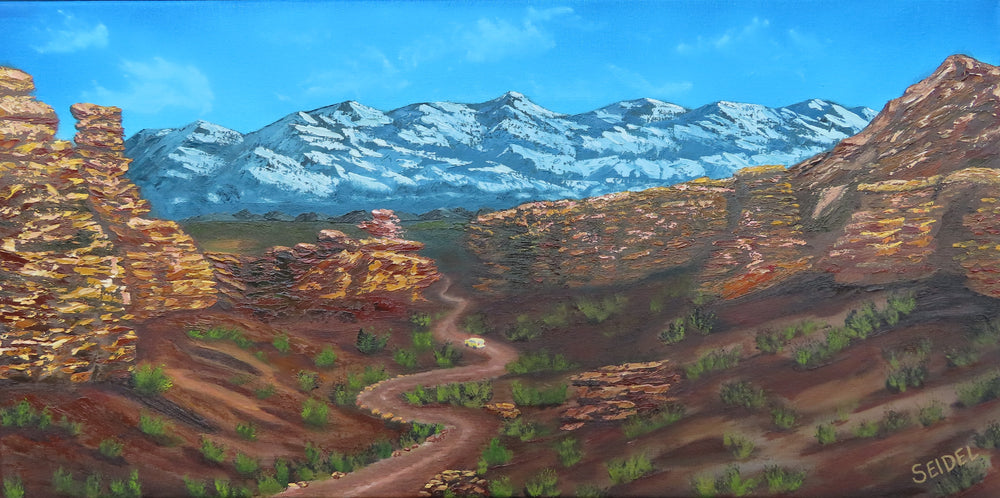 Charyn Canyon Unframed Oil Painting